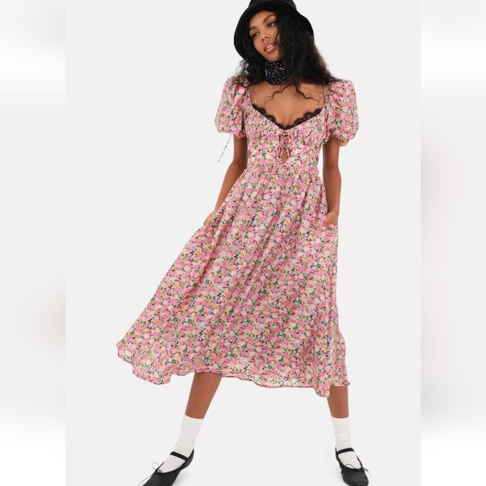 🍋For Love & Lemons Isadora Midi Dress - Picture 12 of 16